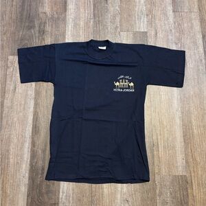 Petra Jordan Embroidered Tee Shirt Camel Ruins
